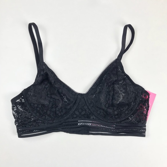 Xhilaration Other - Women’s black lace unlined bra, NWT, 36B